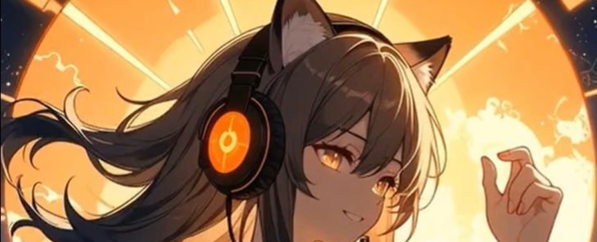 Cat girl banner