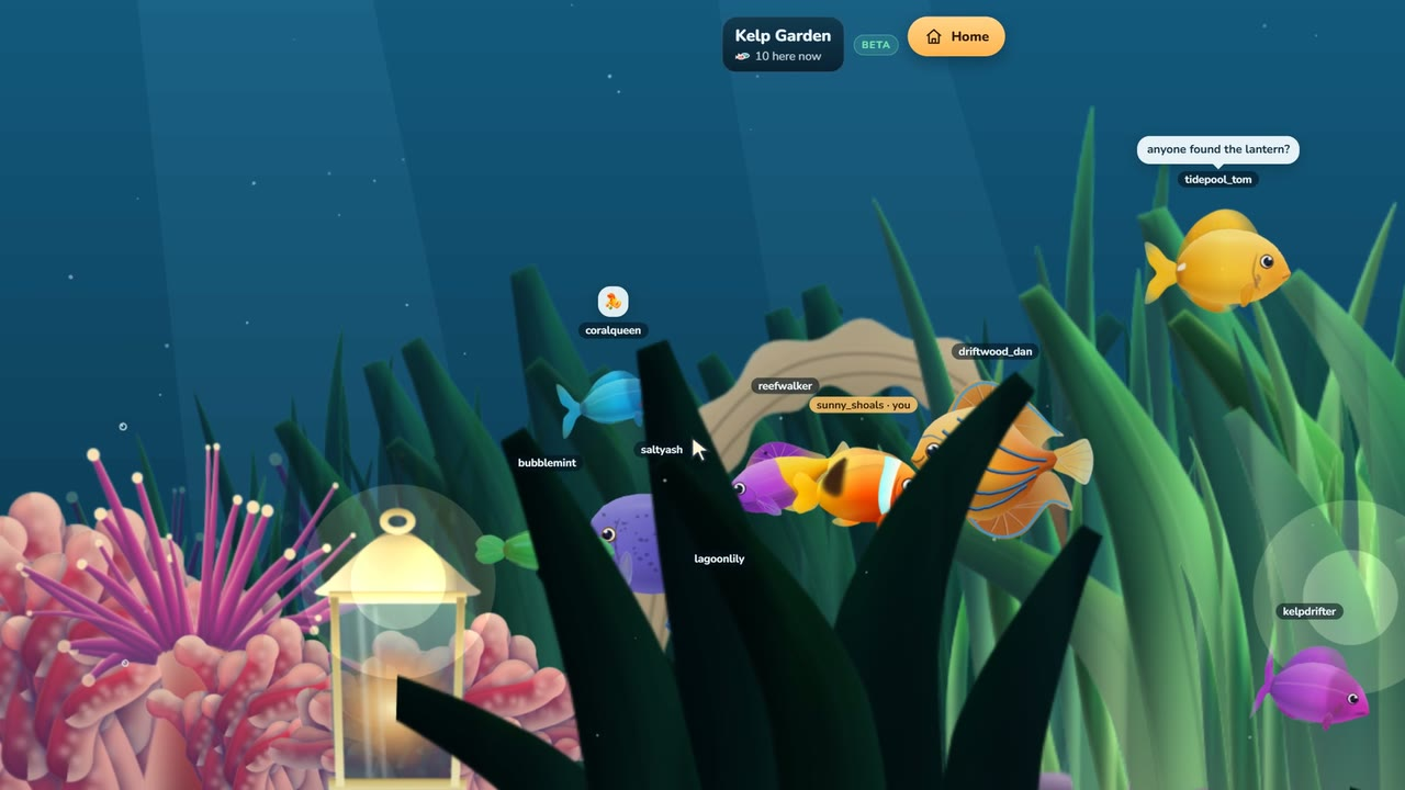 Open Water, where keepers swim together and chat.