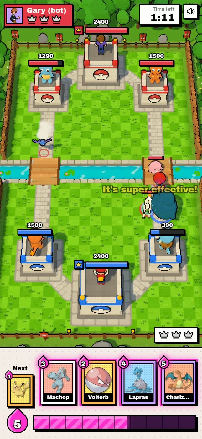 A super-effective hit at the bridge.