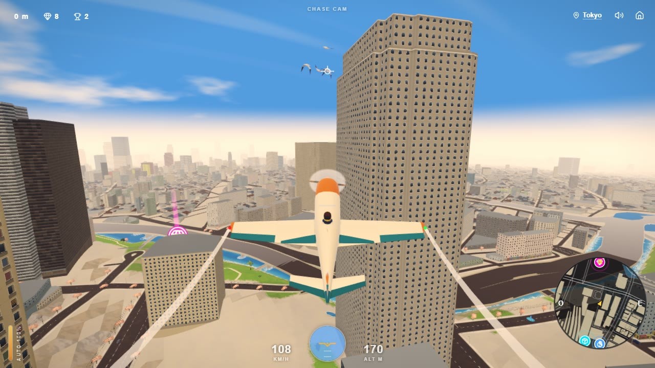 The Skylark Plane over Tokyo.