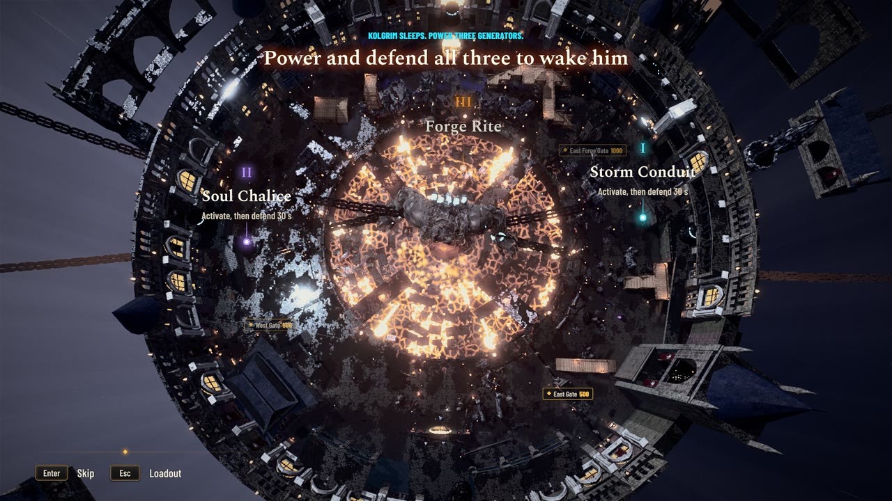The Anvil from above - Storm Conduit, Soul Chalice and Forge Rite.